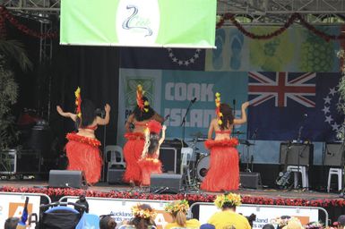 Cook Islands Village at Pasifika Festival, 2016.