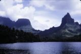 French Polynesia, landscape and mountains of Moorea Island