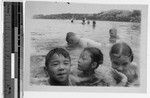 Children swimming, Kapoho, Hawaii, ca. 1947