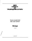 1972 census of transportation Truck inventory and use survey