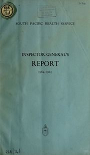 Inspector-General's report