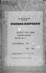 Patrol Reports. East Sepik District, Maprik, 1957 - 1958