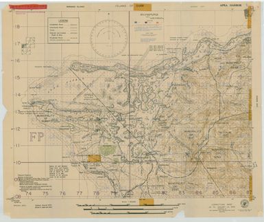 Island of Guam: Apra Harbor - Special Air and Gunnery Target Map