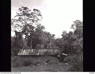 SOGERI, NEW GUINEA. 1943-11-04. SERGEANTS' QUARTERS AT THE NEW GUINEA FORCE TRAINING SCHOOL
