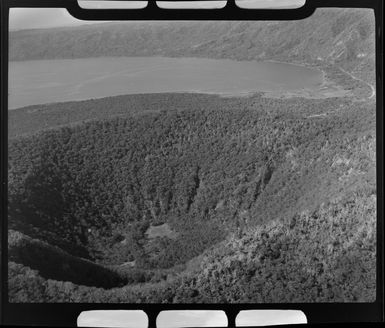 Crater formed by the 1937 eruption of Mt Rakaia (Vulcan), Rabaul, New Britain, Papua New Guinea