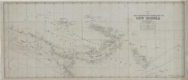 Map of the mandated territory of New Guinea / compiled and  drawn by R. E. Krahe at the Department of Lands and Mines, Rabaul. 1925