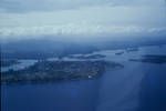 Aerial view of Madang, 1960?