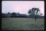 Water shed for harvesting and storing water for livestock at a cattle ranch near Honokaa