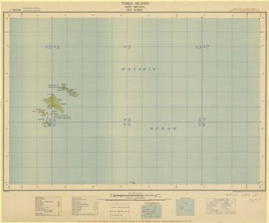 Tanga Islands (New Ireland), New Guinea / reproduced by 2/1 Aust. Army Topo. Survey Coy. Nov '42