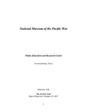 Oral History Interview with Earl Call, October 15, 2017