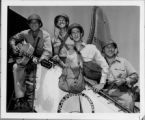Private Harry Zimmerman and Fellow Soldier Entertainers Board a Plane