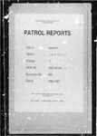 Patrol Reports. Western District, Lake Murray, 1960 - 1961