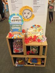 Sāmoan Language Week display, Tūranga