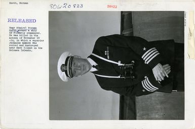 Rear Admiral Norman Scott Aboard a Ship He Formerly Commanded.