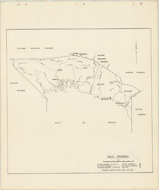 P.N.G. sub-provincial boundaries (Sheet Gulf province)
