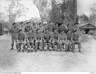 TOROKINA, SOUTH BOUGAINVILLE ISLAND, 1945-10-19. UNIDENTIFIED MEMBERS OF THE 2/4TH ARMOURED REGIMENT ORDNANCE FIELD PARK. (PHOTOGRAPHER PTE P. SPIDEN)