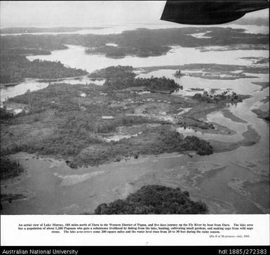 An aerial view of Lake Murray