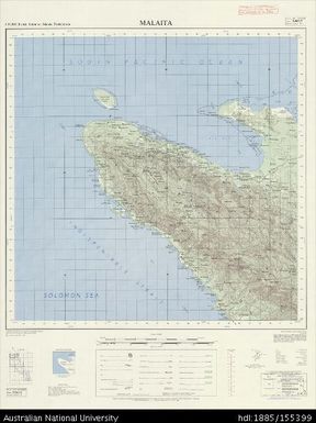 Solomon Islands, British Solomon Islands Protectorate, Malaita, Series: X711, Sheet 8-160-7, 1972, 1:50 000