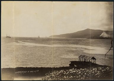 Bombardment of Luatuanuu - Photograph taken by Thomas Andrew