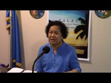Talk show with Ambassador Olkeriil (10/08/15)