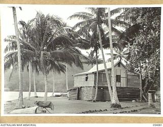 KWIARA, NEW GUINEA, 1943-07-06. OFFICERS' QUARTERS AT THE 1ST AUSTRALIAN WATER TRANSPORT GROUP MAINTENANCE BASE