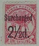 Stamp: Samoan Two and a Half Pence