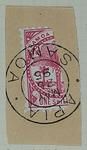 Stamp: Samoan One Shilling (Bisected)