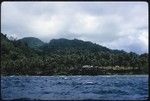 Island from sea, appears to be the island of Savo