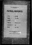 Patrol Reports. Western District, Olsobip, 1967 - 1968