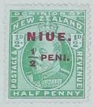 Stamp: New Zealand - Niue Half Penny