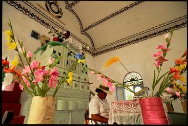 Church service, Manihiki, Cook Islands