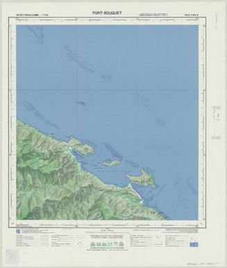 Carte de la Nouvelle Caledonie 150 000: Port-Bouquet