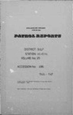 Patrol Reports. Gulf District, Kerema, 1945-1947