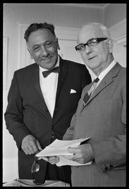 Albert Henry and Josiah Ralph Hanan at airport development talks