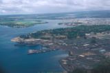 Honolulu, aerial view of Pearl Harbor