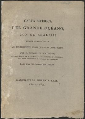 El Grande Oceano desde el paralelo 64, de latit septentrional, hasta el 57 de latitud Austral / para el curso de geografia de Don Ysidoro Antillon, de orden de S.M., ano 1801