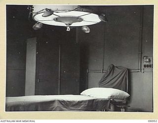 LAE, NEW GUINEA. 1945-08-14. THE OPERATING THEATRE, 2/7 GENERAL HOSPITAL