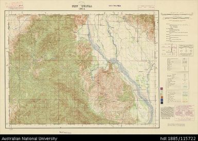 Papua New Guinea, Southern New Guinea, Onga, 1 Inch series, Sheet 1797, 1945, 1:63 360