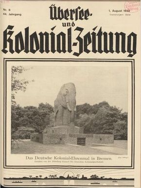 Übersee- und Kolonialzeitung, 44. Jg. 1. August 1932, No. 8.