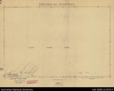 Papua New Guinea, Fourmil of Lorengau, Fourmil series, Sheet 64, 1957, 1:253 440