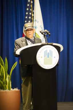 Asian American and Pacific Islanders (AAPI) Heritage event at HUD headquarters, with Hawaii Senator Daniel Inouye and Washington, D.C. television news anchor Eun Yang [among the guest speakers,] and Secretary Shaun Donovan and Deputy Secretary Ron Sims [among the HUD senior officials on hand]