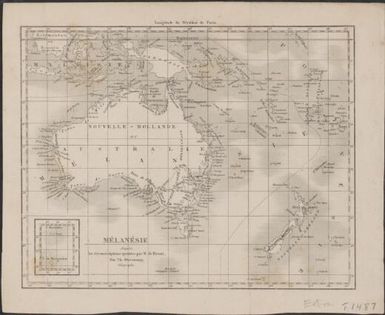 Melanesie : d'apres les circonscriptions ajoutees par M. de Rienzi / par Th. Duvotenay Geographe