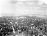 Honolulu (Hawaii), view of city from Punchbowl Crater