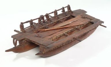 Model canoe