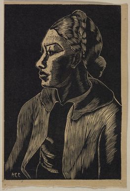 Cook, Hinehauone Coralie, 1904-1993 :[Tahitian woman] / H.C.C. [ca 1937]