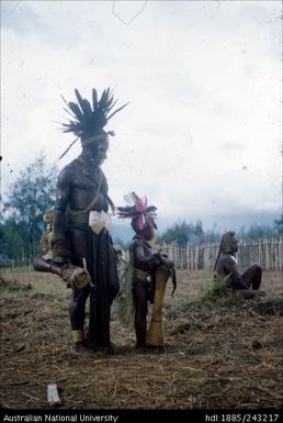 Man and child, dancers