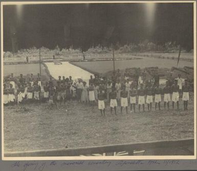 The opening of the Memorial Cemetery, Popondetta, Papua New Guinea, November 1952 / Albert Speer