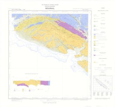 Carte geologique des Territoires d'Outre-mer Nouvelle Caledonie: Bourail (Sheet 21)