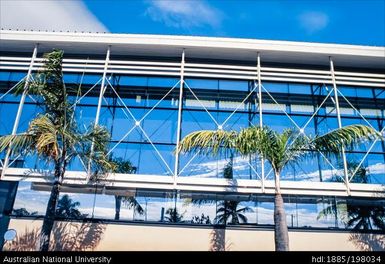 French Polynesia - Building with large glass panels