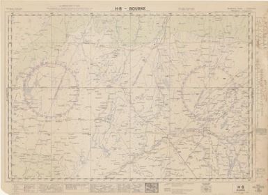 Australian aeronautical map: Bourke (Sheet H8)